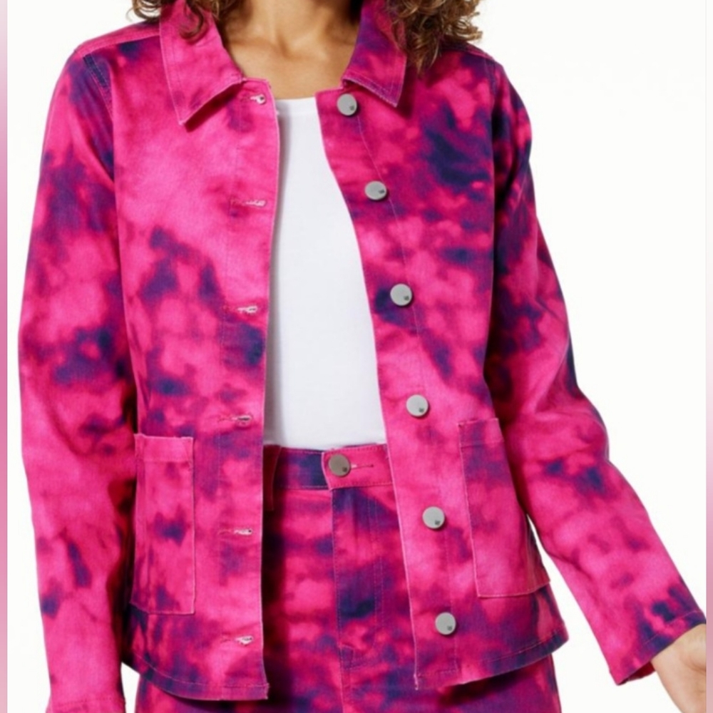 Denim Tie Dye Jacket